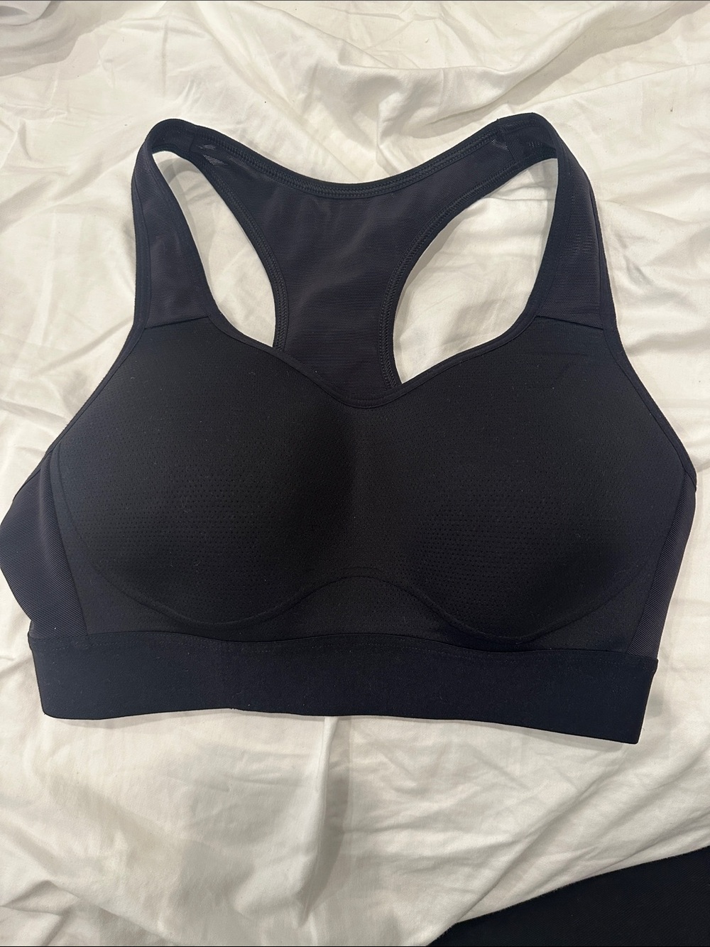 Women's Black gymshark Racerback Support Sports Bra